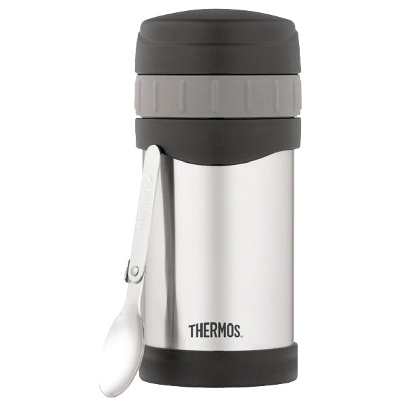 Thermos 470ml Stainless Steel Vacuum Insulated Food Jar with fold up spoon