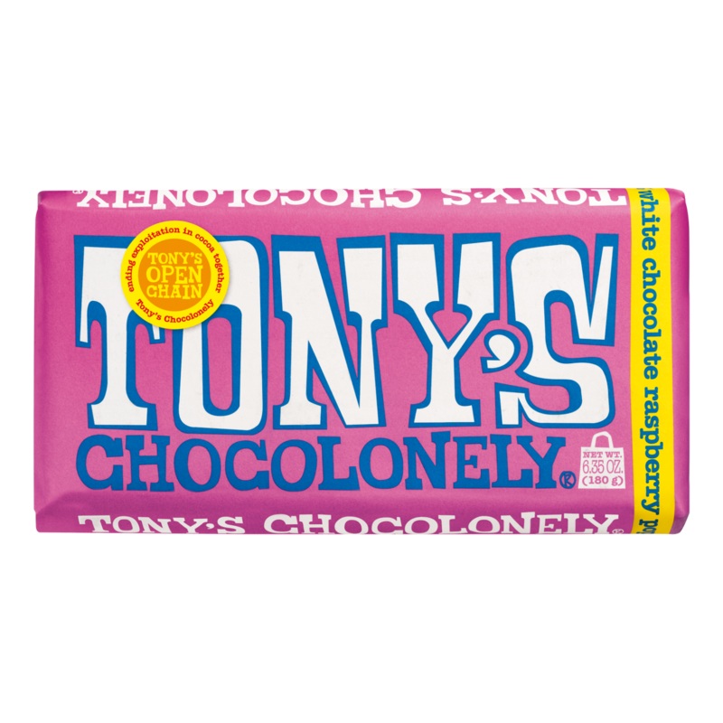 Tony's Chocolonely 180g - White Raspberry Popping Candy