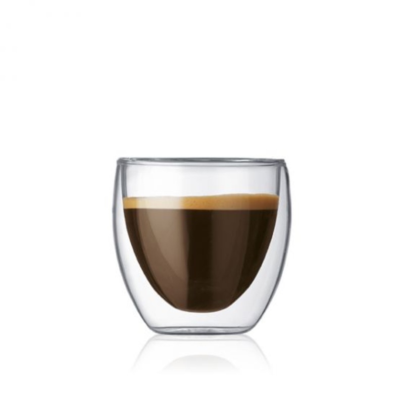 Bodum Pavina 2 pcs glass, double wall, extra small, 0.08 l, 2.5 oz