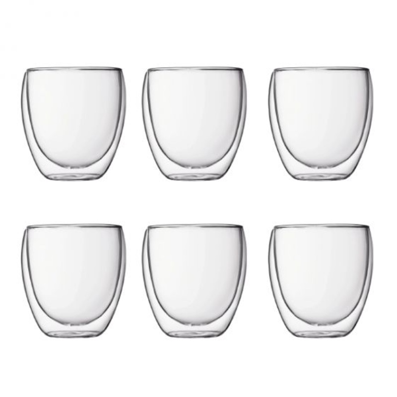 Bodum Pavina 6 pcs Double Wall Thermo-Glasses, 0.25 l, 8 oz