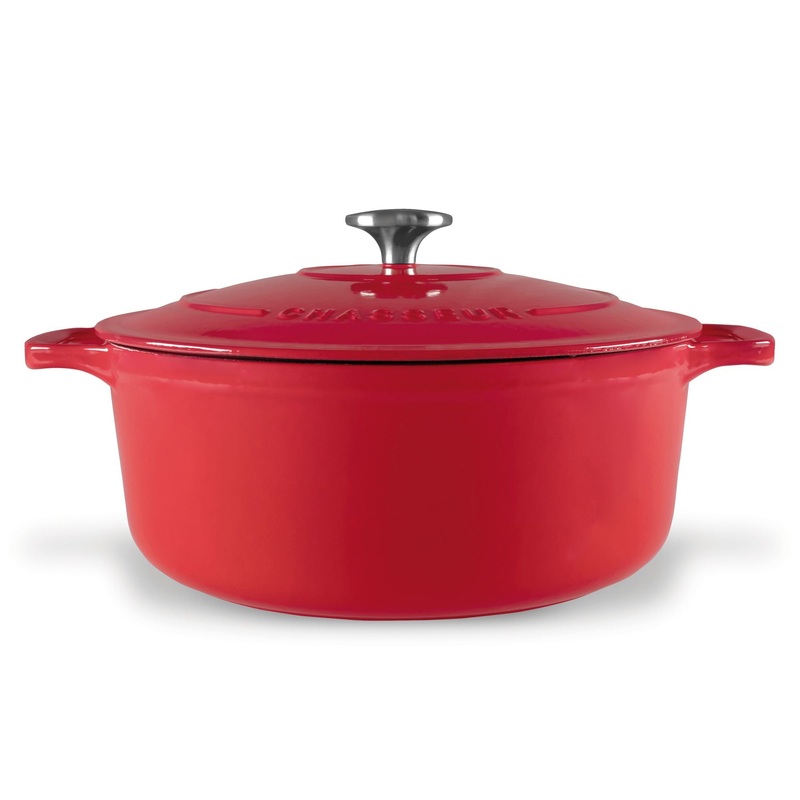Chasseur Round Casserole 28cm / 6.1lt - Federation Red