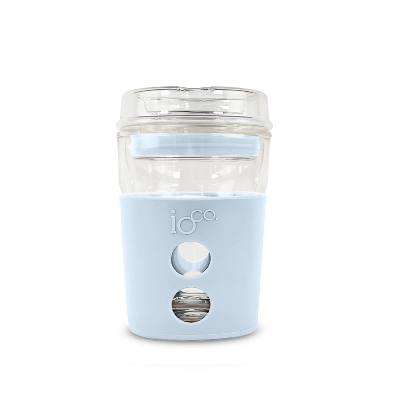 Ioco Glass Travel Mug 8oz - Eucalyptus