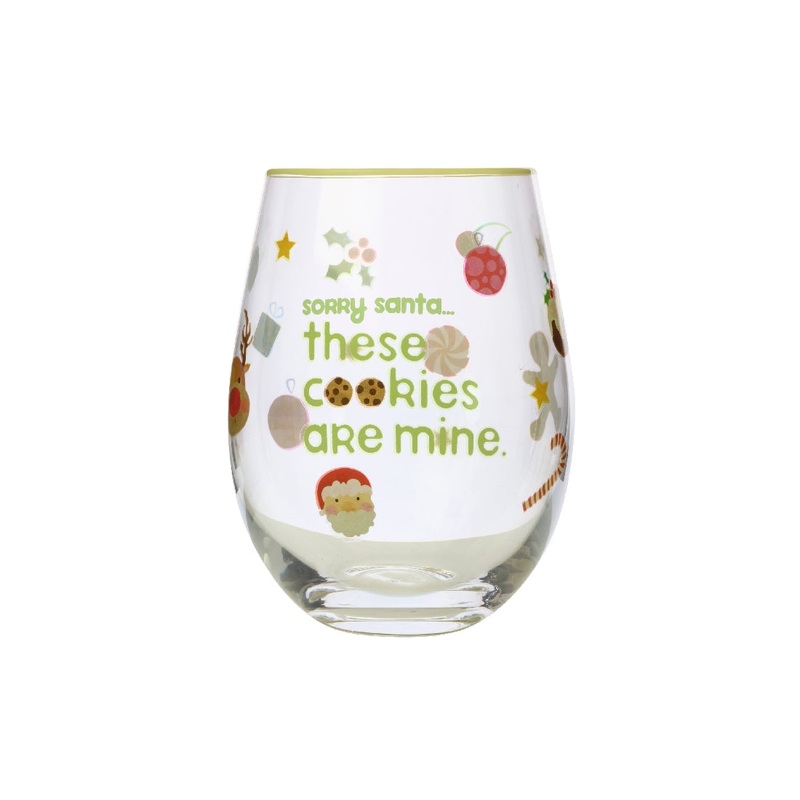 MW Kasey Rainbow Sparkly Season Stemless Glass 500ML Light Green Gift Boxed