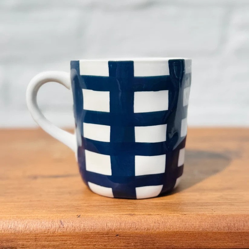 Noss & Co Mug - Navy Gingham
