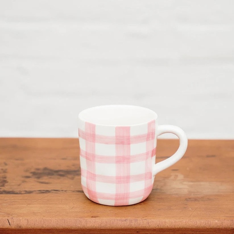 Noss & Co Mug - Pink Gingham