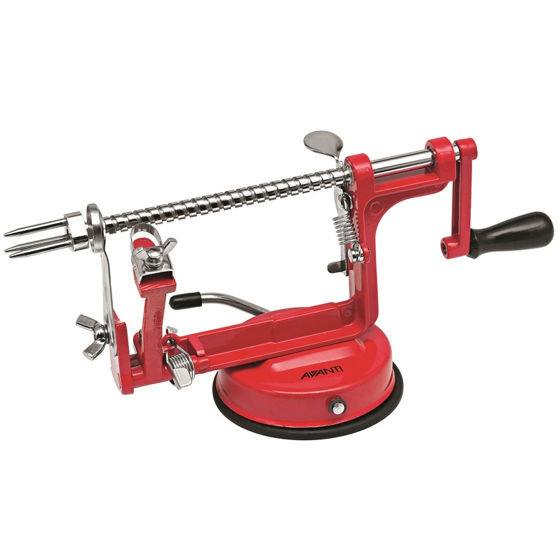 Avanti Apple Peeler, Corer and Slicer (slinky) - Red