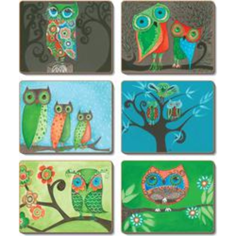 Cinnamon 'Owls' Placemats set of 6