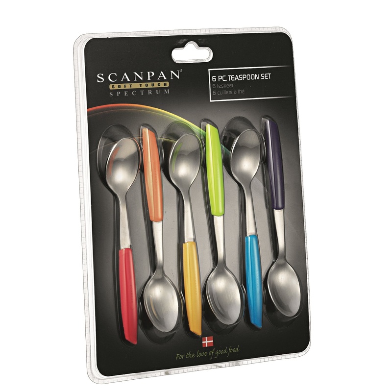 Scanpan Spectrum Teaspoons set of 6 - Coloured