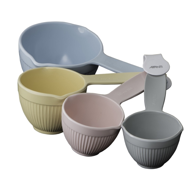 Avanti Ribbed Measuring Cups - Pastel