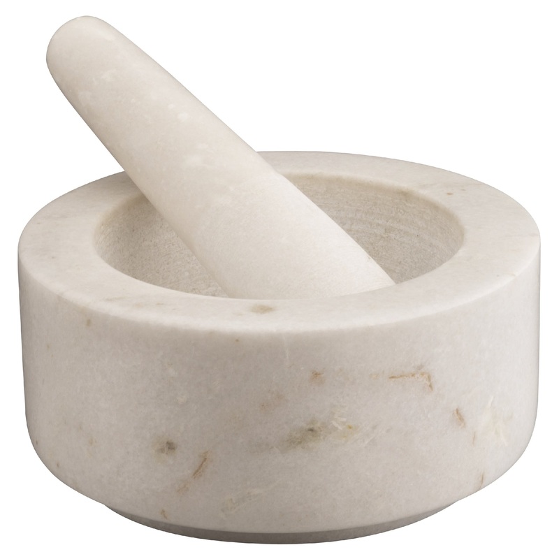 Avanti Straight Edge Mortar & Pestle - White