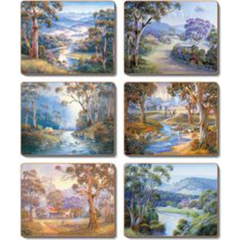 Cinnamon 'Bradleys Stream' Placemats Set of 6