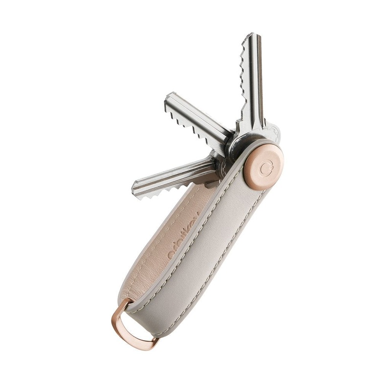 Orbitkey 2.0 Leather - Stone / Grey