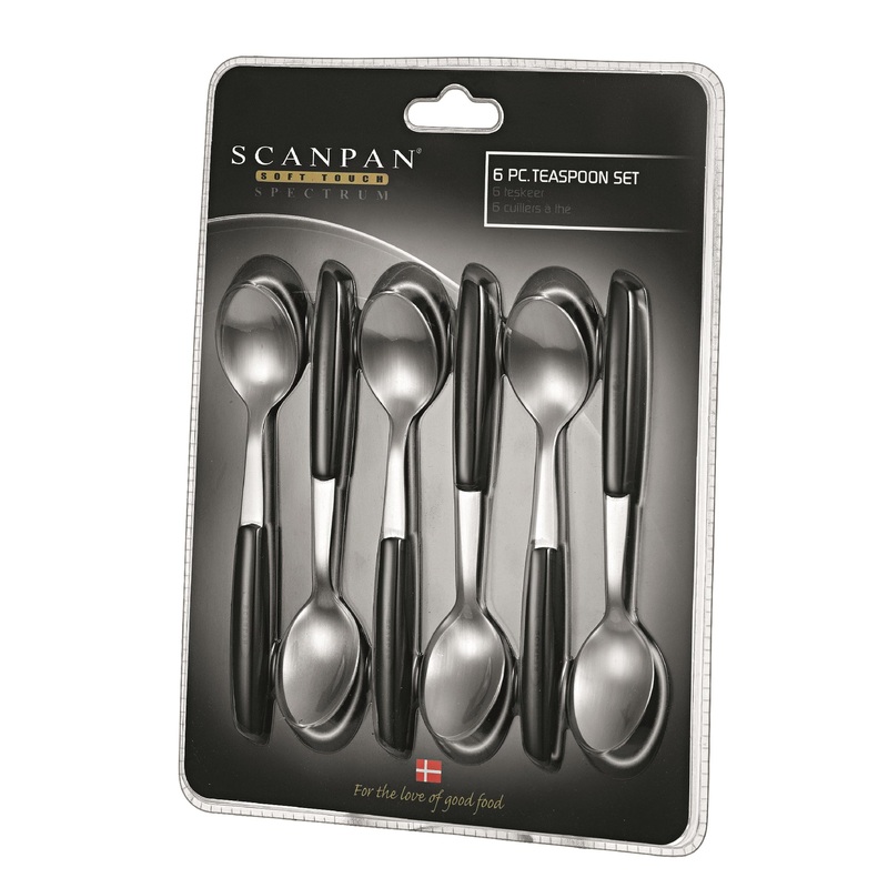 Scanpan Spectrum Teaspoons set of 6 - Black