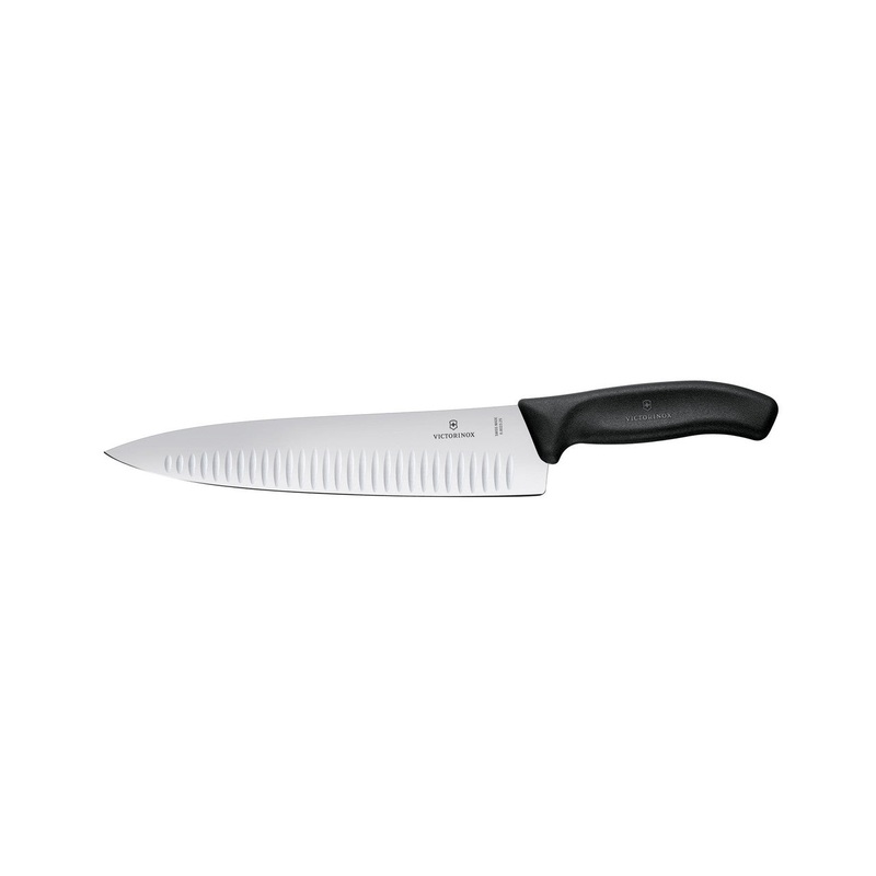 Victorinox Carving Knife Fluted Edge 25cm - Black