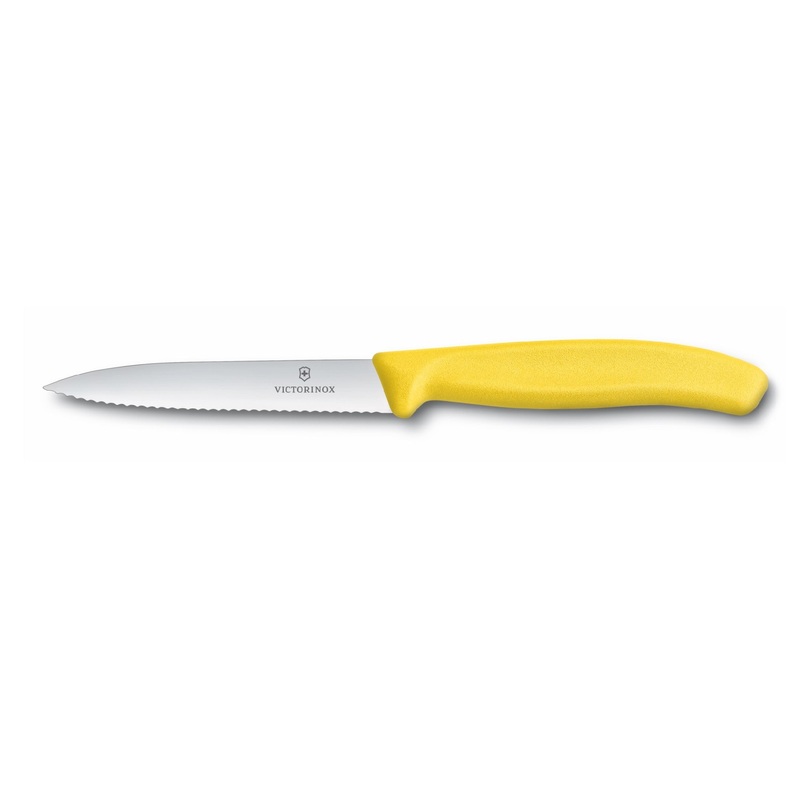 Victorinox Vegetable Knife 10cm Serrated - Yellow