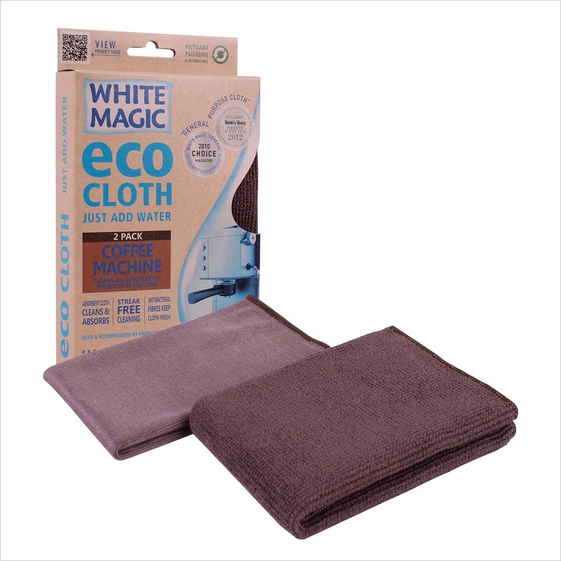White Magic Microfibre Eco Cloth - Coffee Machine