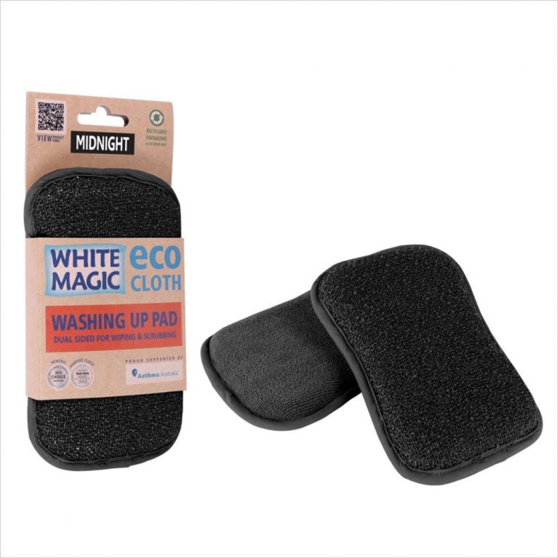 White Magic Washing Up Pad - Black