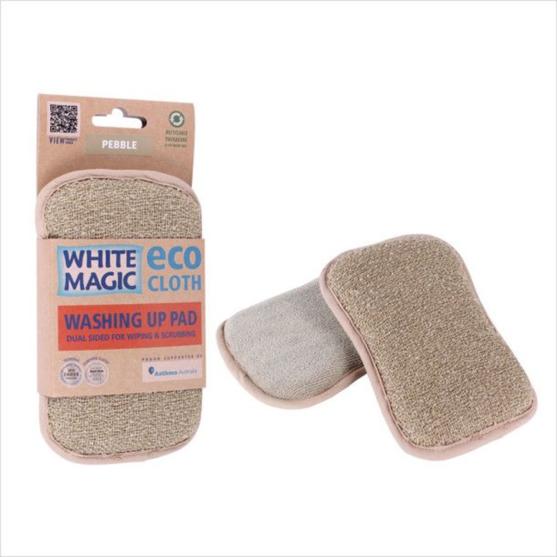 White Magic Washing Up Pad - Pebble
