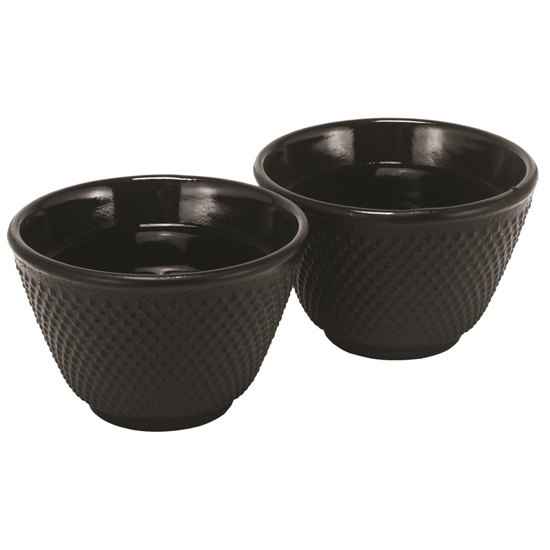 Avanti Hobnail Cast Iron Tea Cups - Set of 2