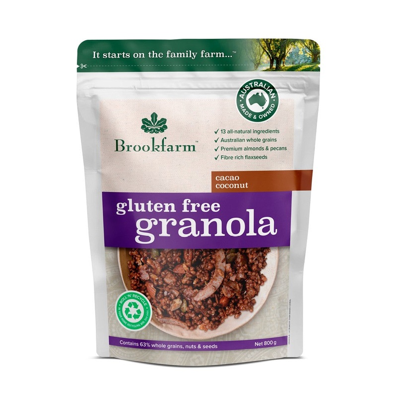 Brookfarm Granola Gluten Free 800g - Cacao Coconut