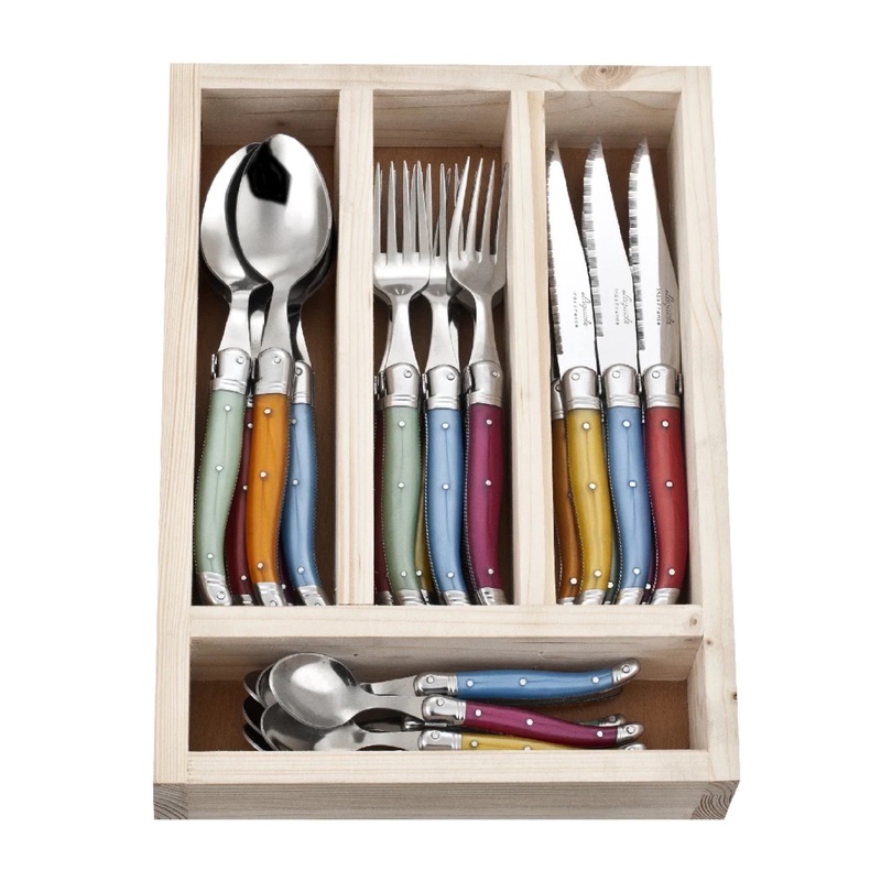 La Guiole Cutlery Set 24pc - Mixed Colours
