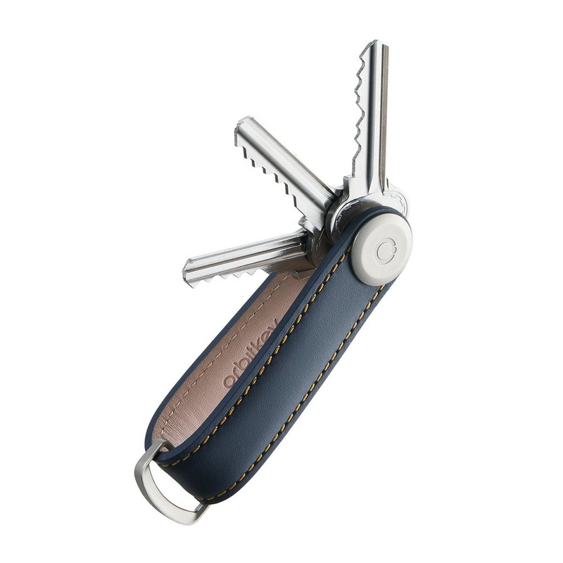 Orbitkey 2.0 Leather Navy/ White
