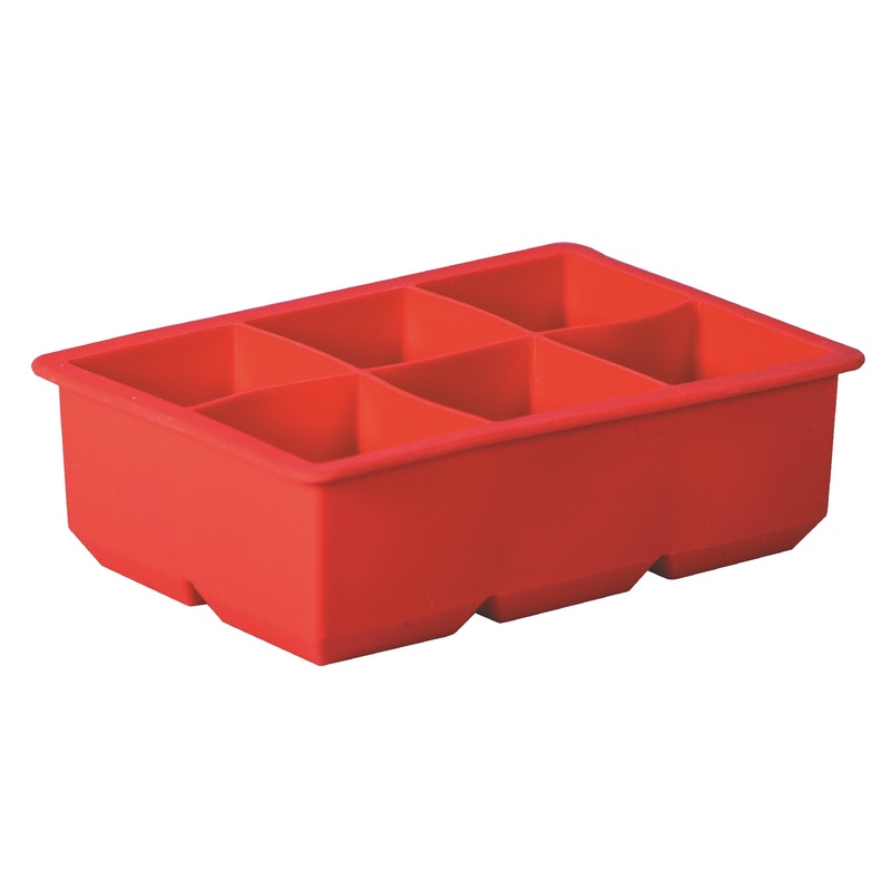 Avanti Silicone 6 Cup Ice Cube Tray - Red