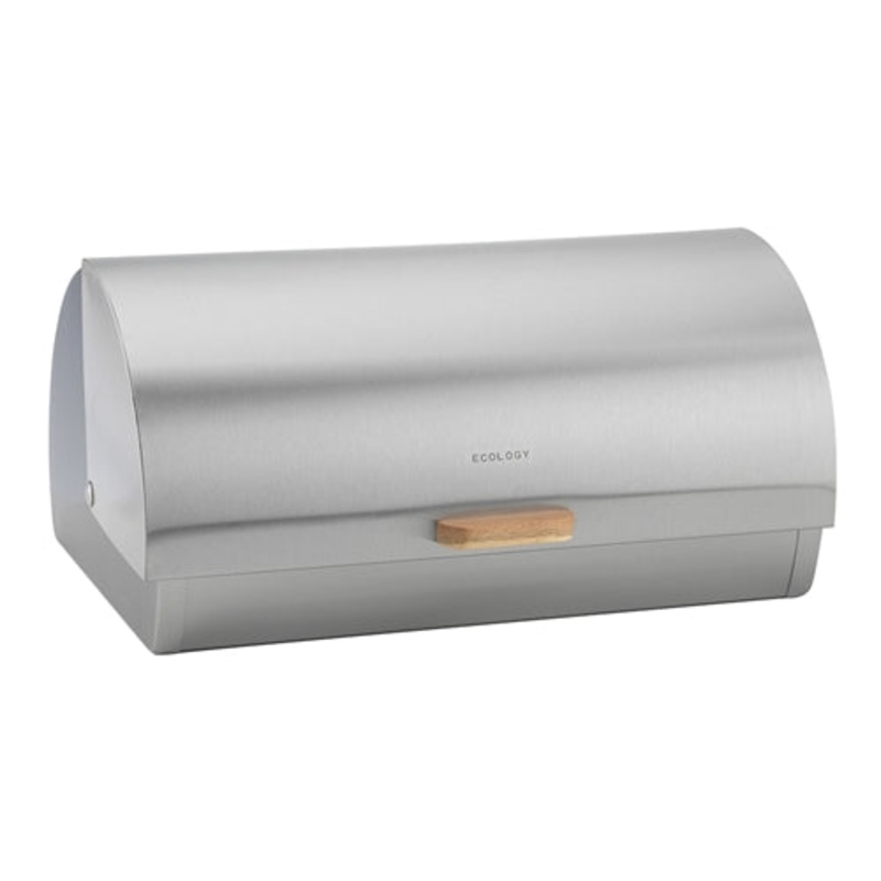 Ecology Acacia Bread Bin Stainless Steel