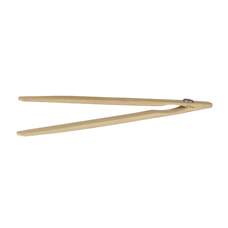 Avanti Bamboo Toast Tongs with Magnet