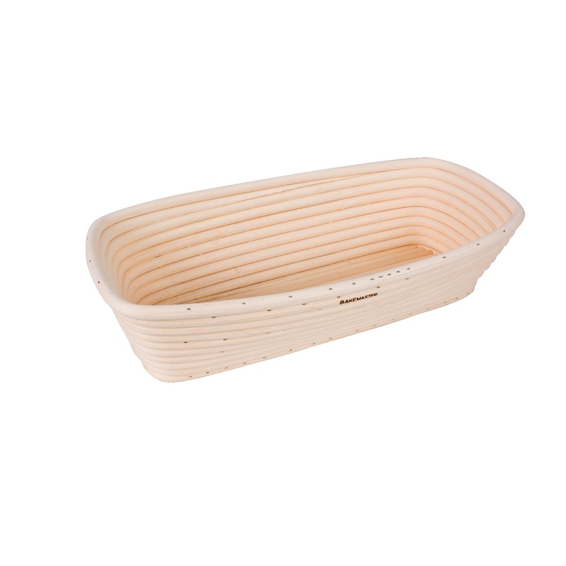 Bakemaster Proving Basket Rect 30x15x8cm