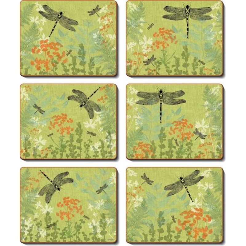 Cinnamon 'Dragonfly Delight' Placemats Set of 6