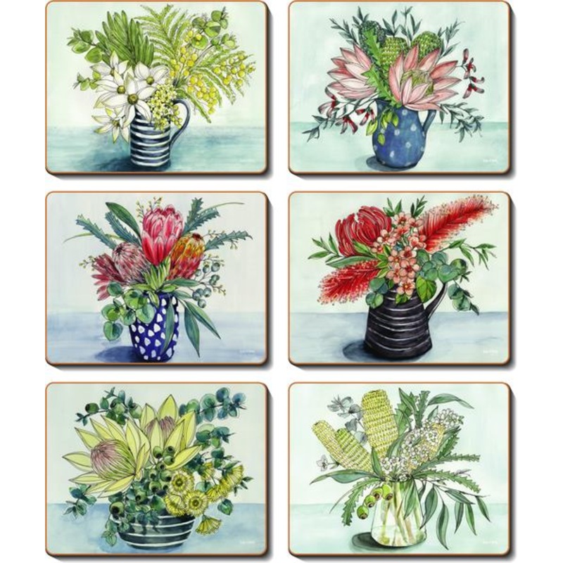 Cinnamon 'Native Vase' Coasters Set of 6