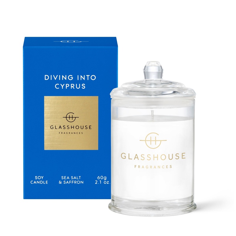Glasshouse Candle 60g - Diving Into Cyprus