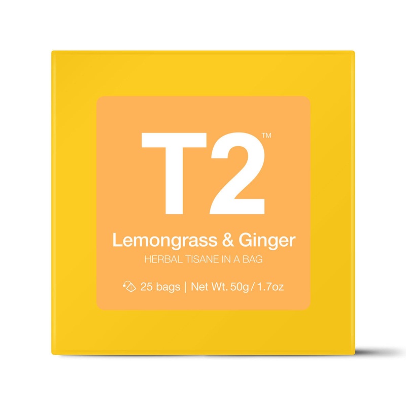 T2 Tea Bags 25's - Lemongrass & Ginger