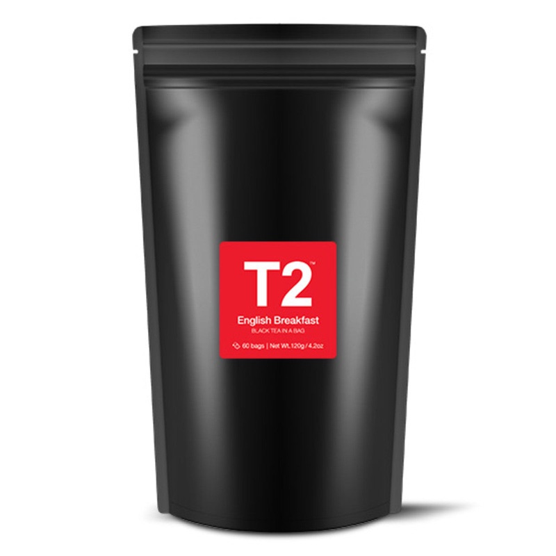T2 Tea Bags Foil 60pk - English Breakfast
