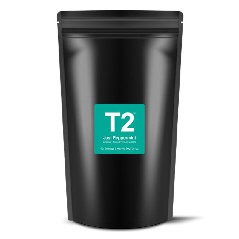 T2 Tea Bags Foil 60pk - Just Peppermint