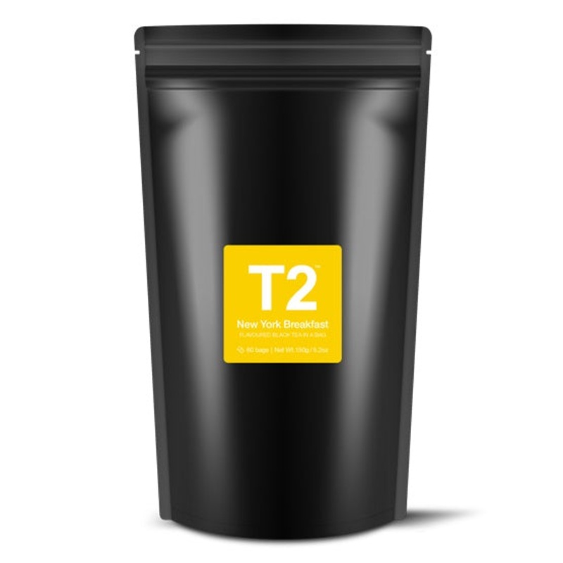 T2 Tea Bags Foil 60pk - New York Breakfast