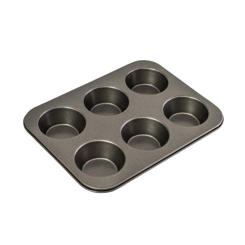 Bakemaster 6 Cup Large Muffin Pan 35x26cm