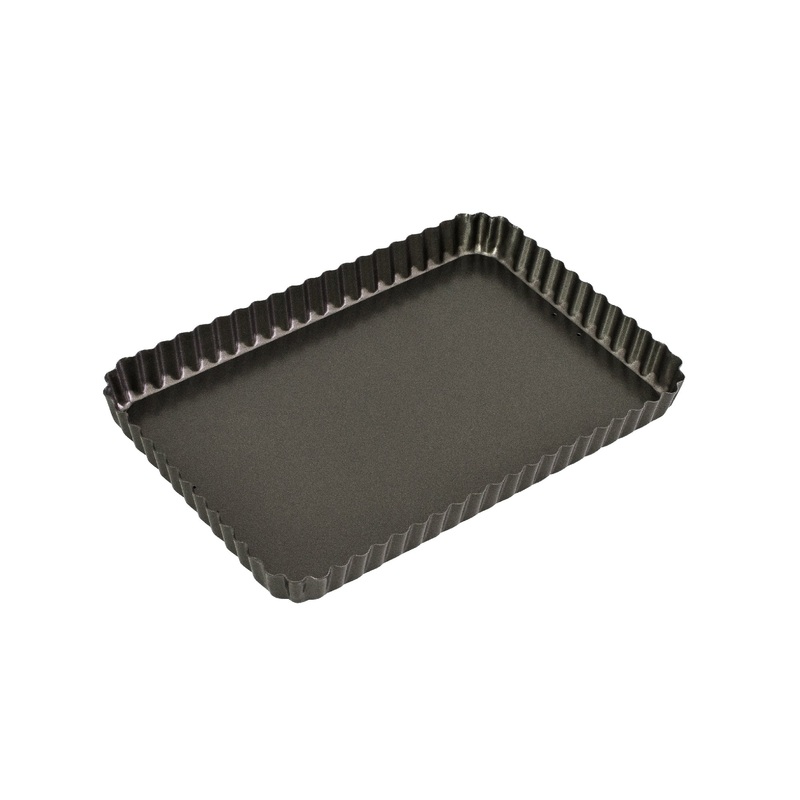 Bakemaster Loose Base Rect Quiche 31x21x3.5cm