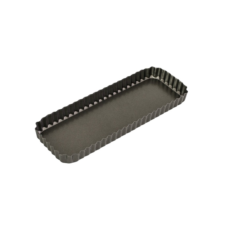 Bakemaster Loose Base Rect Quiche 36x13x3.5cm