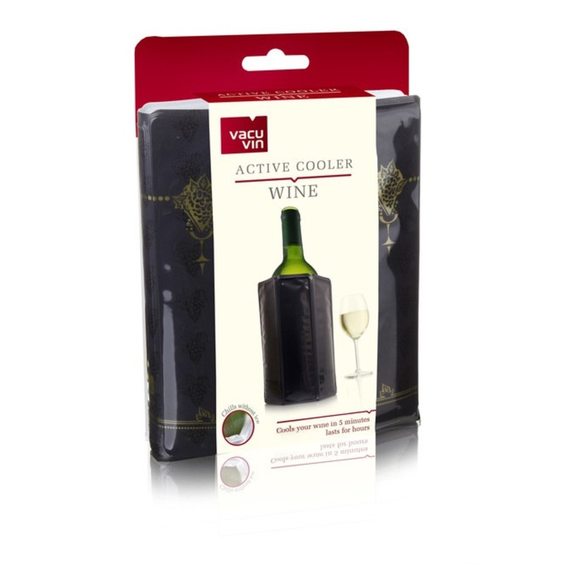 Vacu Vin Active Cooler Wine - Black