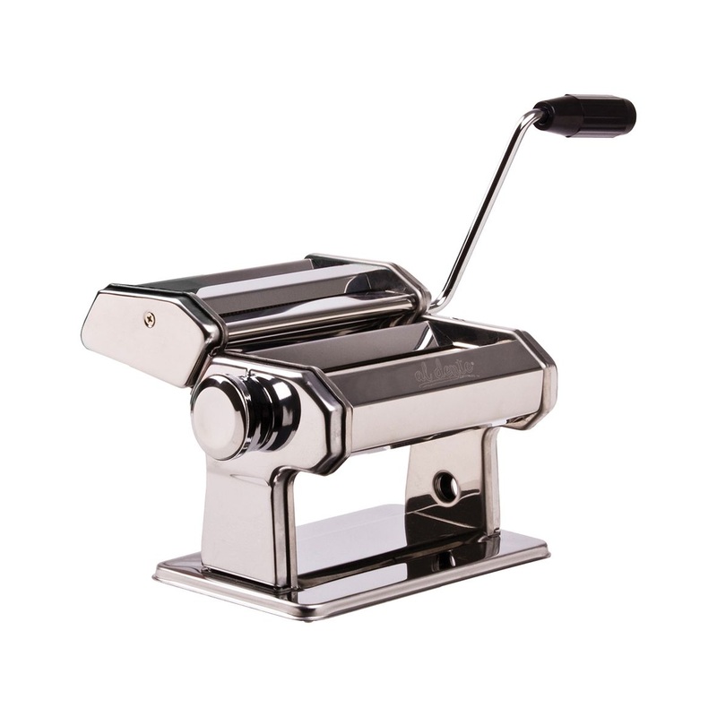 Al Dente Pasta Machine w/Detachable Cutters 150mm - Chrome