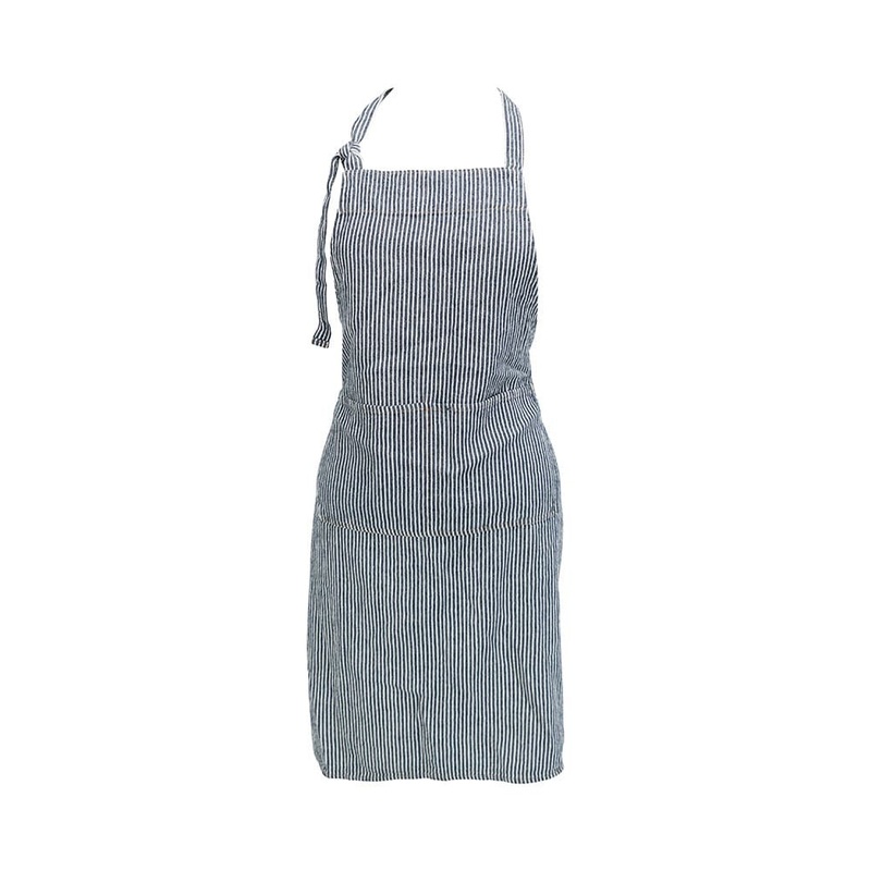 Annabel Apron Adjustable - Classic Stripe Navy