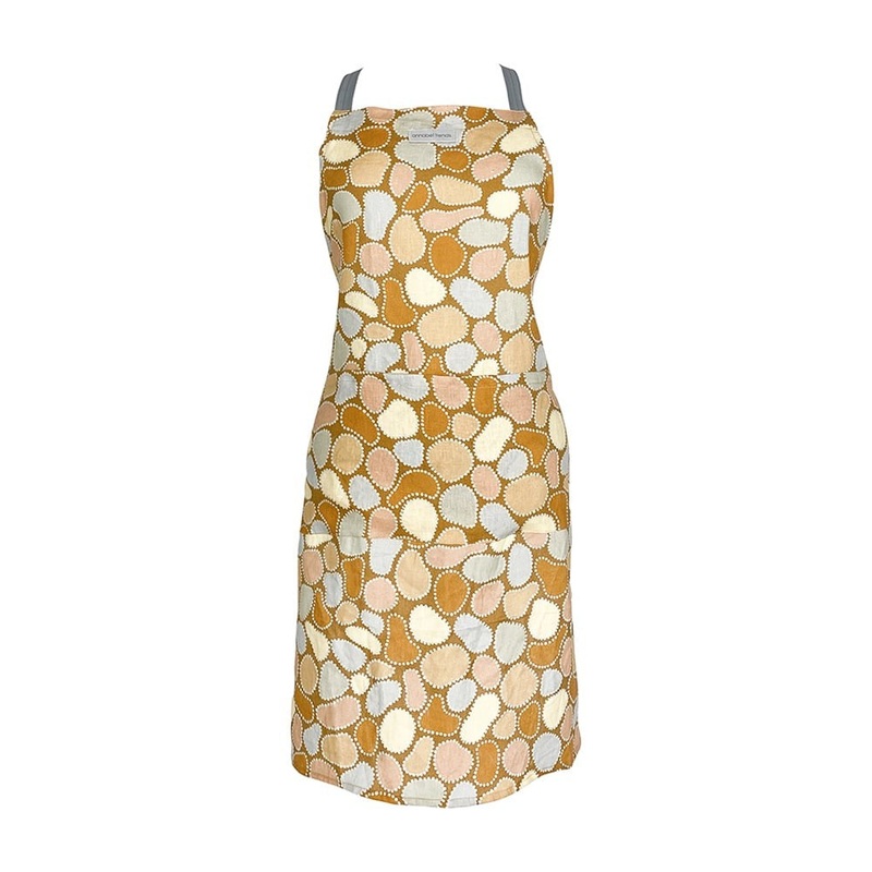 Annabel Apron - Linen - Heart Shaped Rock
