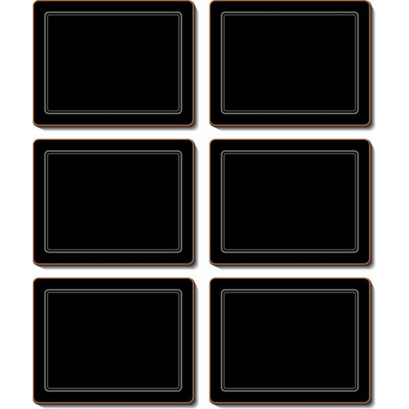 Cinnamon 'Midnight' Coasters Set of 6
