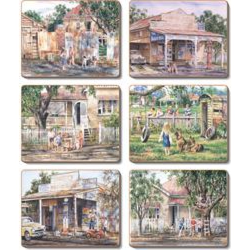 Cinnamon 'Nostalgia' Coasters Set of 6