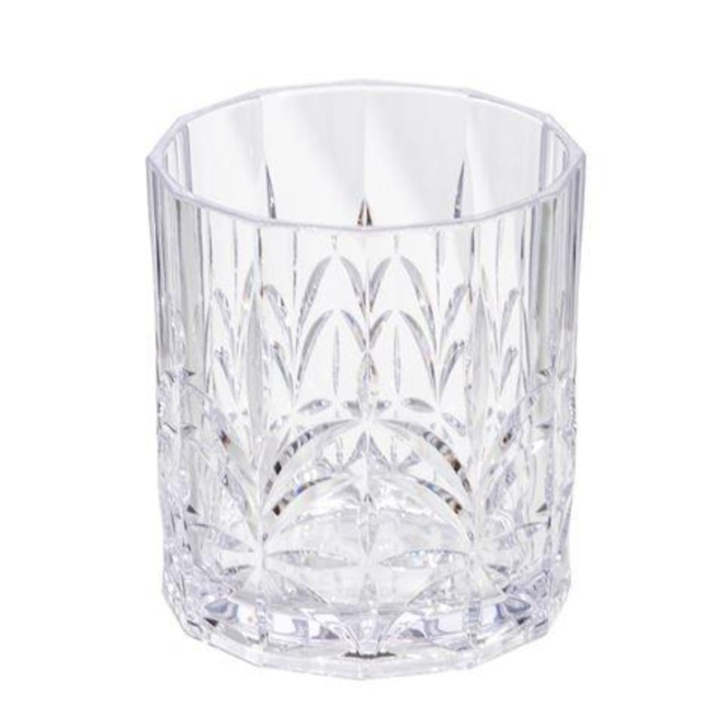 Flair Acrylic Crystal Cut Tumbler - Clear