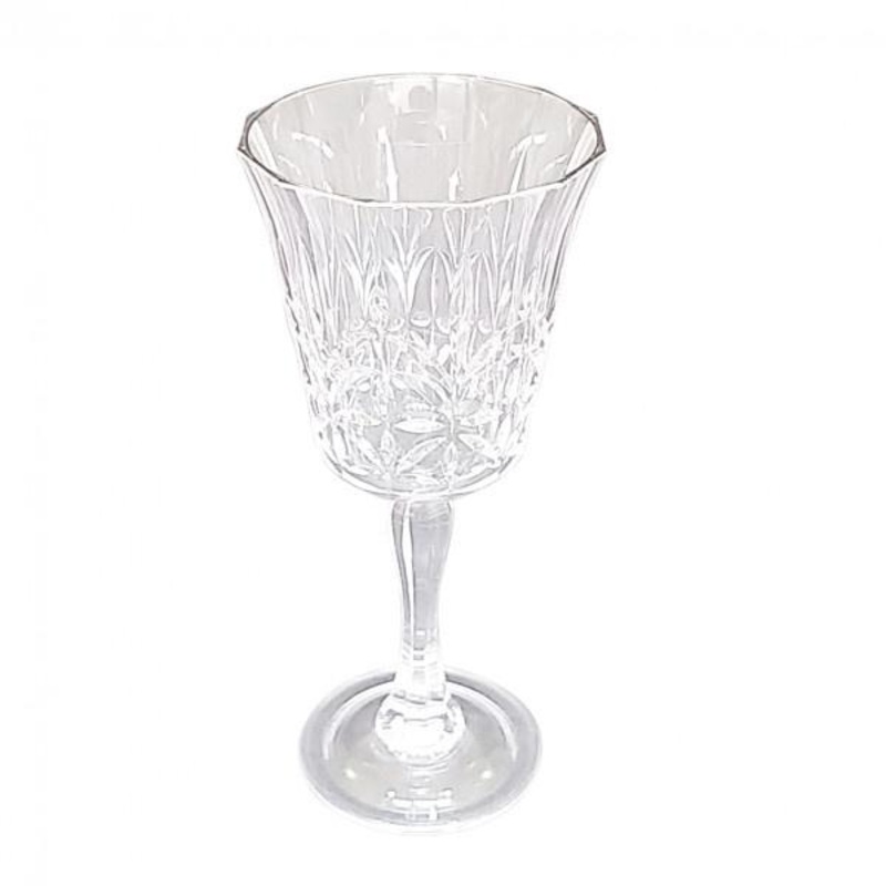 Flair Acrylic Crystal Cut Wine Glass - Clear