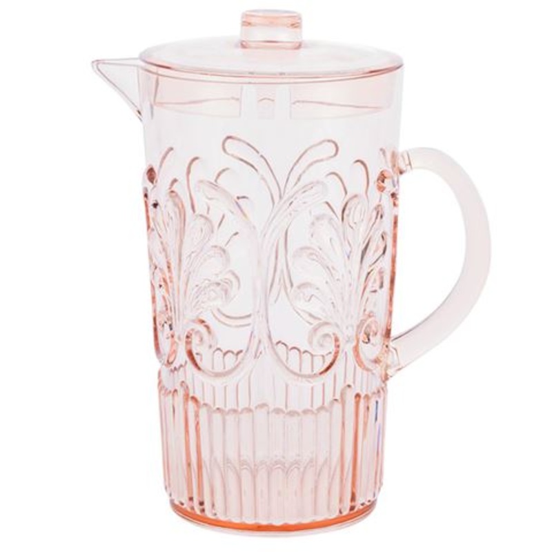 Flair Acrylic Scollop Pitcher - Blush