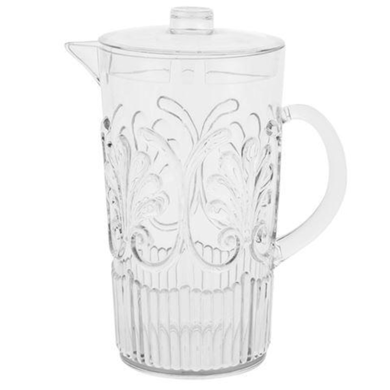 Flair Acrylic Scollop Pitcher - Clear